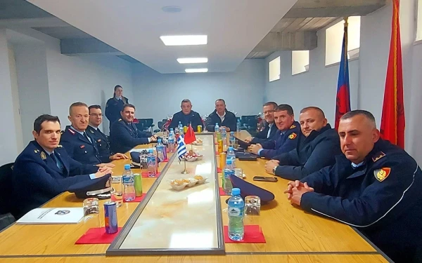 Συνάντηση στελεχών αστυνομικής διεύθυνσης Μακεδονίας με την αστυνομία Κορυτσάς