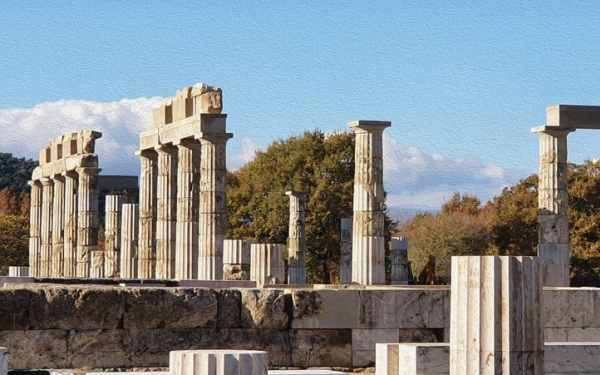 Αιγές Ημαθίας: Αυτό είναι το μεγαλοπρεπές ανάκτορο του Φιλίππου Β'  που αναστηλώθηκε - Δείτε εντυπωσιακές εικόνες