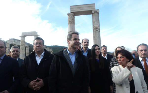Μητσοτάκης από Ημαθία: Παγκόσμιας εμβέλειας τα έργα στο ανάκτορο του Φιλίππου του Β' στις Αιγές  (φωτ.)