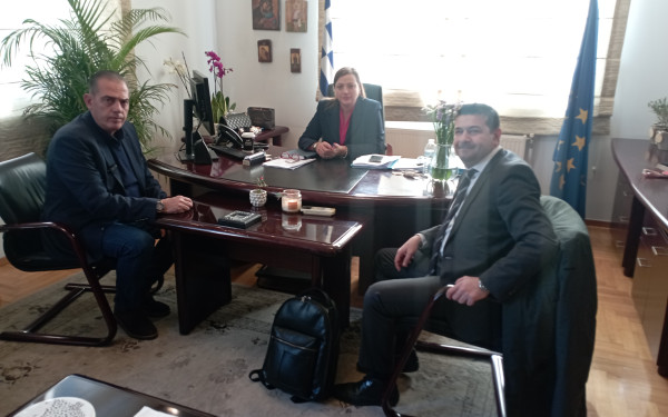 Δήμος Δέλτα: Η Γερακίνα Μπισμπινά συναντήθηκε με τον Διευθύνοντα Σύμβουλο της ΕΥΑΘ