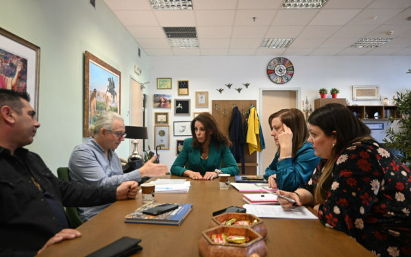 Σε εγκάρδιο κλίμα η συνάντηση Γερακίνας Μπισμπινά και Βούλας Πατουλίδου