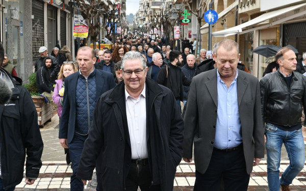 Δ. Κουτσούμπας από Αγρίνιο: Είμαστε δίπλα στους αγώνες αγροτών, φοιτητών και γιατρών (βίντεο)