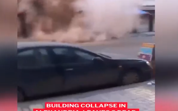 Αίγυπτος: Κτίριο κατέρρευσε στην Αλεξάνδρεια - Τέσσερις νεκροί (βίντεο)