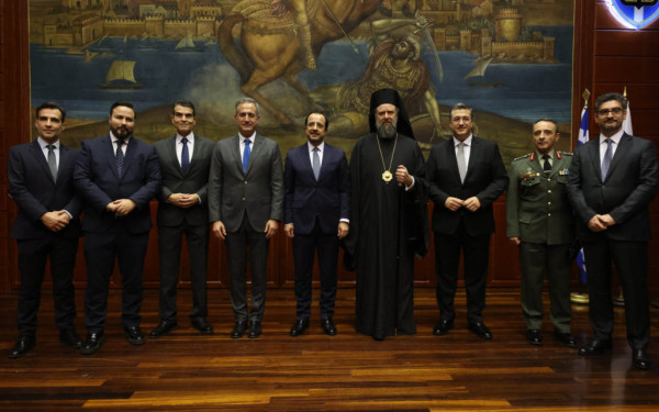 Στο Άγιον Όρος ο Νίκος Χριστοδουλίδης: Ζήτησε από τους μοναχούς να εντείνουν τις προσευχές τους για την Κύπρο