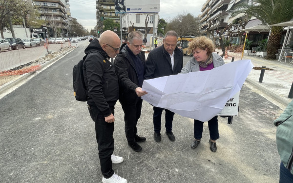 Θεσσαλονίκης: Ο Αγγελούδης επισκέφθηκε το εργοτάξιο της ανάπλασης της περιοχής του Ιπποκράτειου