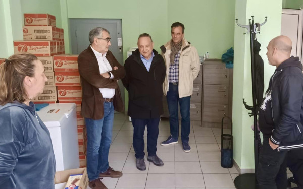 Θεσσαλονίκη: Ο Στέλιος Αγγελούδης επισκέφθηκε το Κέντρο Ημέρας και το Υπνωτήριο Αστέγων