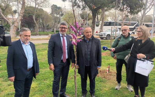 Θεσσαλονίκη: Ξεκίνησε η επιχείρηση «δενδροφύτευση» στην Νέα Παραλία - 500 νέα δέντρα «πρασινίζουν» την πόλη (βίντεο, φωτ.)