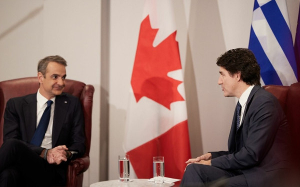 Μητσοτάκης - Τριντό: Η φιλία μεταξύ Ελλάδας - Καναδά αντανακλάται στους στενούς στρατηγικούς, οικονομικούς και πολιτιστικούς δεσμούς