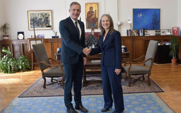 Θεσσαλονίκη: Συνάντηση Κωνσταντινίδη με την Επιτετραμμένη της Αμερικανικής Πρεσβείας