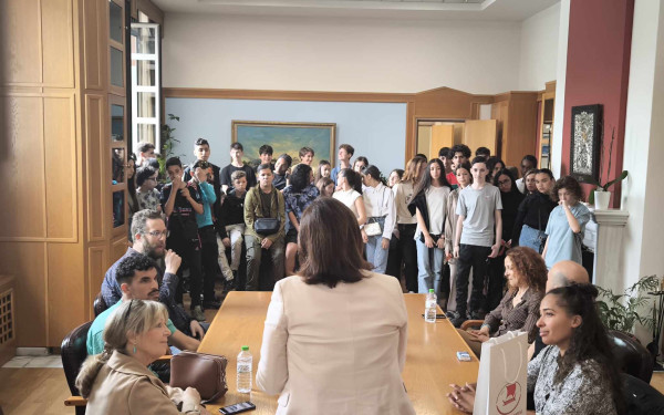 Μαθητές από τη Μασσαλία στο δημαρχείο της Καλαμαριάς