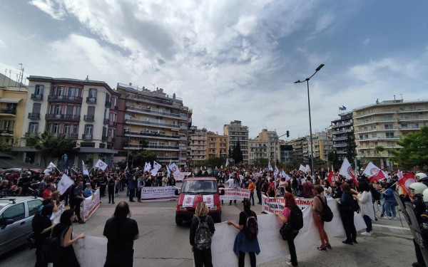 Θεσσαλονίκη: Στο ΥΜΑΘ η πορεία των εργατικών σωματείων