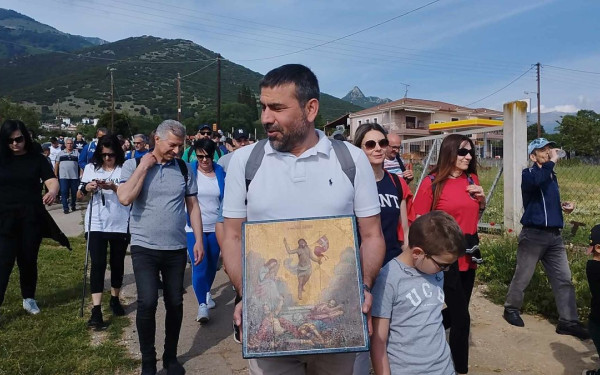 Δράμα: Το έθιμο της λιτανευτικής πομπής της ιερής εικόνας της Αναστάσεως στην Καλή Βρύση - Μια διαδρομή ευλάβειας στη φύση (φωτ.)