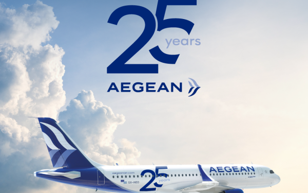 Η AEGEAN γιορτάζει τα 25 της χρόνια, με πτήσεις  σε 156 προορισμούς