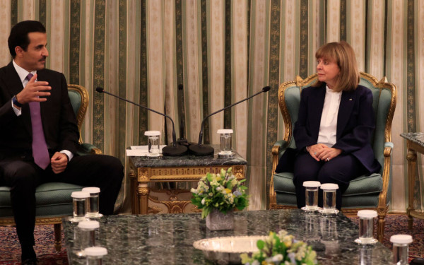 Στο Προεδρικό Μέγαρο ο Εμίρης του Κατάρ (φωτ.)