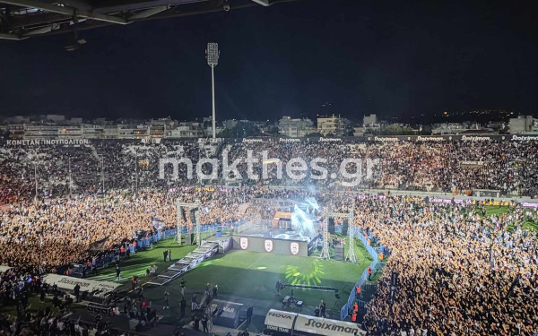 Θεσσαλονίκη: Έτοιμη η Τούμπα να υποδεχτεί τους πρωταθλητές (βίντεο, φωτ.)