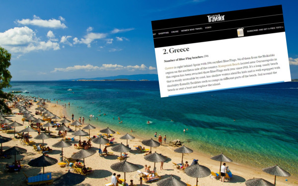 Μια παραλία της Χαλκιδικής στις κορυφαίες και πιο καθαρές του κόσμου