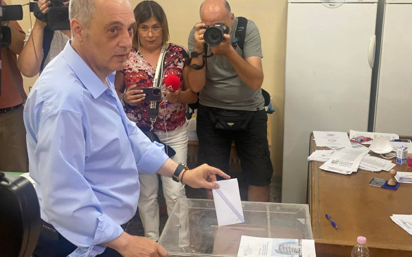 Ευρωεκλογές 2024: Στη Θεσσαλονίκη ψήφισε ο Κυριάκος Βελόπουλος - «Μάχη ανάμεσα σε δύο πόλους» (βίντεο, φωτ.)