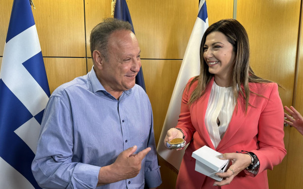 Ζητήματα κοινωνικής πολιτικής, συνοχής και στέγασης στο επίκεντρο της συνάντησης Σ. Ζαχαράκη- Στ. Αγγελούδη (βίντεο, φωτ.)