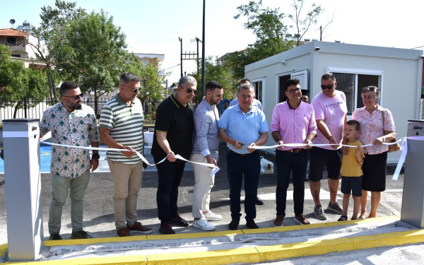 Κατερίνη: Νέο υπαίθριο χώρο στάθμευσης στην Παραλία εγκαινίασε ο Δήμαρχος, Γ. Ντούμος