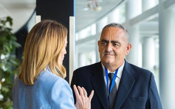 Με την πρόεδρο του Ευρωκοινοβουλίου συναντήθηκε ο Φρ. Μπελέρης (φωτ.)