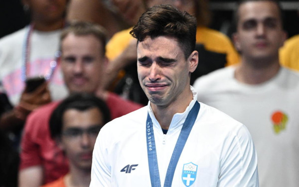 Ολυμπιακοί Αγώνες: Βούρκωσε στην απονομή ο Απόστολος Χρήστου (βίντεο)