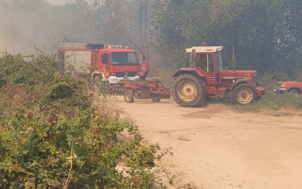 Κιλκίς: Οριοθετήθηκε η πυρκαγιά στις Μουριές - Στην πυρόσβεση συμμετείχαν και αγρότες με τρακτέρ (βίντεο, φωτ.)