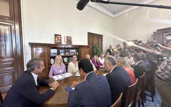 Η συνάντηση του πρωθυπουργού με τους βουλευτές της ΝΔ - «Σας βλέπω πιο αισιόδοξους από πέρσι»