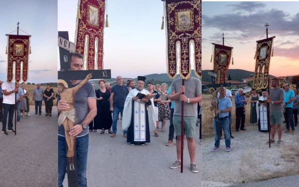 Χαλκιδική: Λιτανεία κατά της ανομβρίας στα Πλανά (φωτ.)