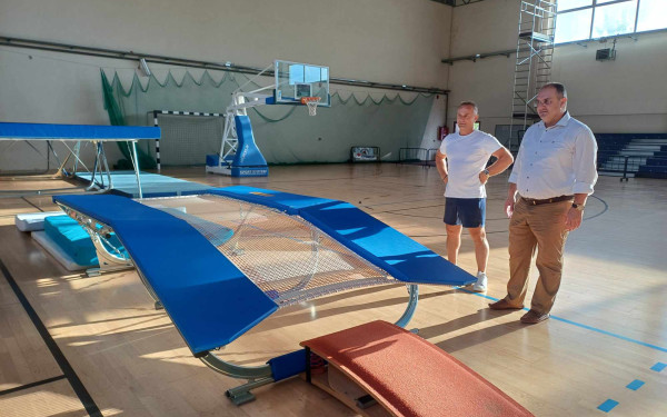 Δήμος Κιλκίς: Τραμπολίνο απέκτησε το Κλειστό Γυμναστήριο Καμπάνη (φωτ.)