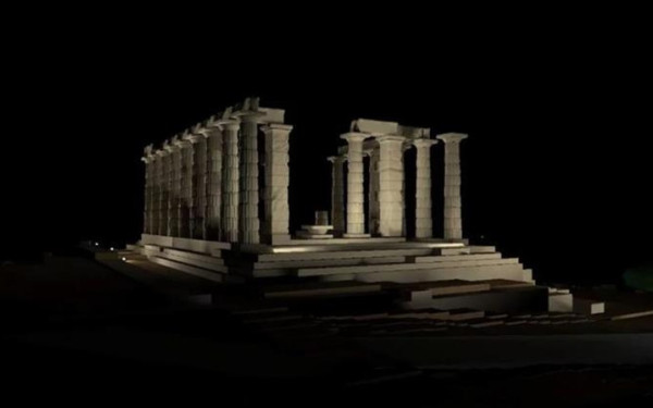 Ο Κυρ. Μητσοτάκης εγκαινιάζει τον νέο φωτισμό του ναού του Ποσειδώνα στο Σούνιο (βίντεο)