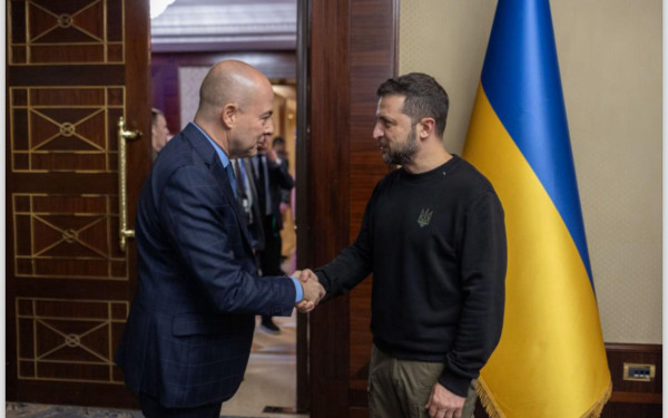 Ο διευθύνων σύμβουλος των Ελληνικών Αμυντικών Συστημάτων συναντήθηκε με τον Ζελένσκι