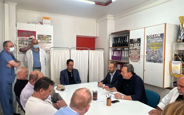 Επίσκεψη του Σ. Φάμελλου στο Γενικό Νοσοκομείο Αθηνών «Γ. Γεννηματάς»