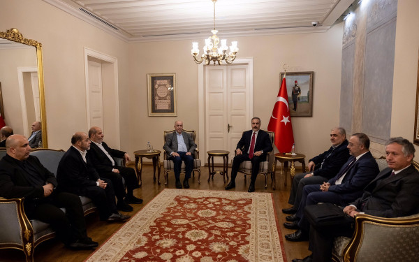 Τουρκία: Ο Φιντάν υποδέχτηκε την πολιτική ηγεσία της Χαμάς