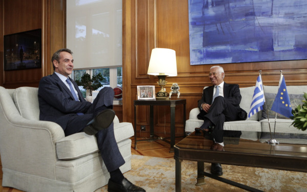 Συνάντηση Μητσοτάκη με τον εκλεγμένο πρόεδρο του Ευρωπαϊκού Συμβουλίου Αντόνιο Κόστα