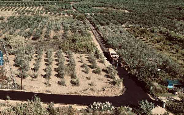 Χαλκιδική: Ασφαλτόστρωση σε αγροτικό δρόμο στην Ορμύλια