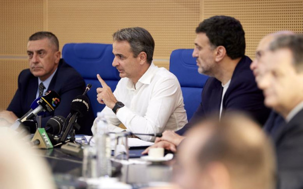 Σε σύσκεψη για την αντιπλημμυρική προστασία προήδρευσε ο πρωθυπουργός Κυρ. Μητσοτάκης
