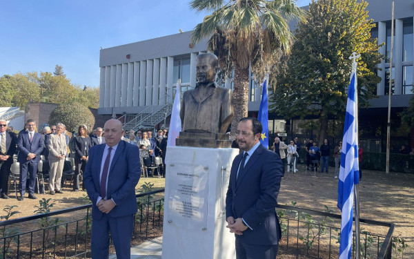 ΑΠΘ: Παρουσία Χριστοδουλίδη τα αποκαλυπτήρια της προτομής του ήρωα της ΕΟΚΑ Κυριάκου Μάτση (φωτ.)