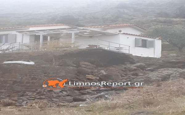 Λήμνος: Σε κατάσταση έκτακτης ανάγκης - Εικόνες «αποκάλυψης» έφερε η κακοκαιρία «Bora» (βίντεο)