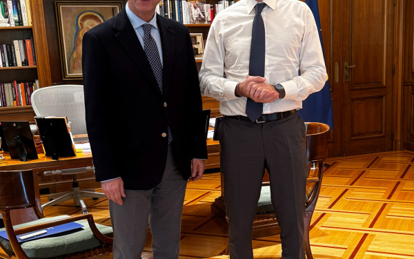 Μητσοτάκης - Γκιουλέκας: Μια ώρα κουβέντα για όλα τα θέματα της Θεσσαλονίκης και του Βορρά