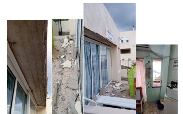 Σαλαμίνα: Έπεσε το ταβάνι στο μπαλκόνι του 4ου Νηπιαγωγείου - Τι καταγγέλλει ο σύλλογος εκπαιδευτικών (φωτ.)