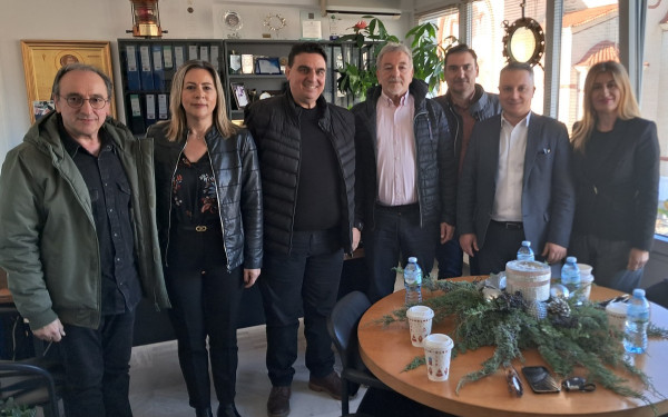 Τον Δήμαρχο Θέρμης επισκέφθηκαν ο Πρόεδρος του Ε.Ε.Θ. Κυριάκος Μερελής και μέλη της Διοικητικής Επιτροπής