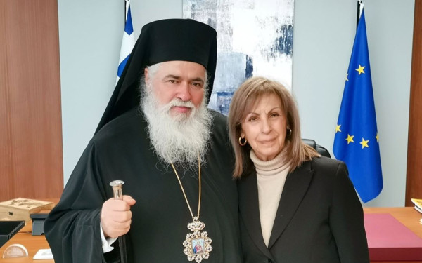 Θεσσαλονίκη: Η ανάπτυξη της δυτικής πλευράς της πόλης στη συνάντηση της Α. Αηδονά με τον μητροπολίτη Νεαπόλεως και Σταυρουπόλεως