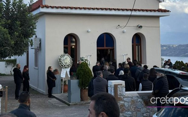 Θρήνος και οργή στο τελευταίο «αντίο» στον 22χρονο Παναγιώτη από τα Χανιά