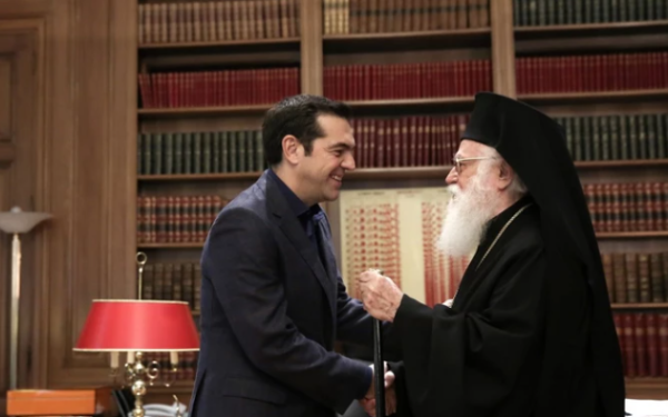 Τσίπρας για Αναστάσιο: «Ηγετική φυσιογνωμία της εκκλησίας και του ελληνισμού»