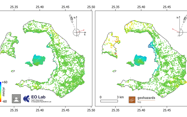 Θεσσαλονίκη: Εργαστήρι του ΑΠΘ κατέγραψε μετατοπίσεις της καλδέρας στη Σαντορίνη