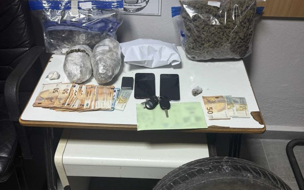 Θεσσαλονίκη: Συνελήφθησαν με περισσότερα από 2,7 κιλά ακατέργαστης κάνναβης