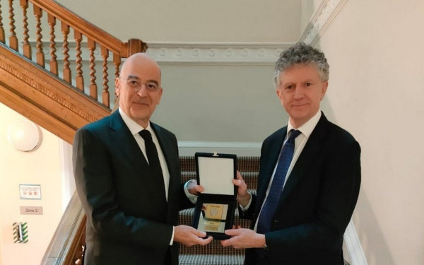 Συνάντηση Ν. Δένδια με τον Σύμβουλο Εθνικής Ασφάλειας του Ηνωμένου Βασιλείου