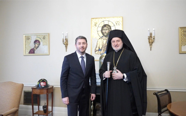 Νίκος Ανδρουλάκης προς Αρχιεπίσκοπο Αμερικής: «Σας συγχαίρω που θέσατε το ζήτημα της δίκαιης επίλυσης του κυπριακού στον νέο Πρόεδρο των ΗΠΑ»