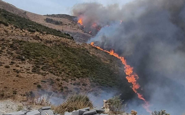 Εύβοια: Υπό μερικό έλεγχο η πυρκαγιά στην Κάρυστο