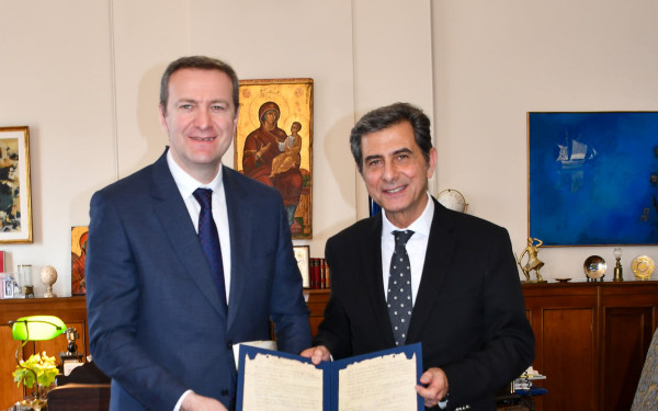 Τον υφυπουργό Εξωτερικών της Γεωργίας υποδέχθηκε ο Κ. Γκιουλέκας